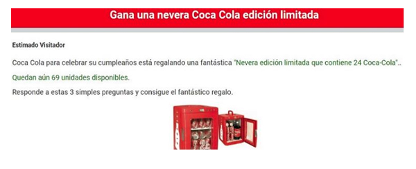 Bulo nevera Coca Cola